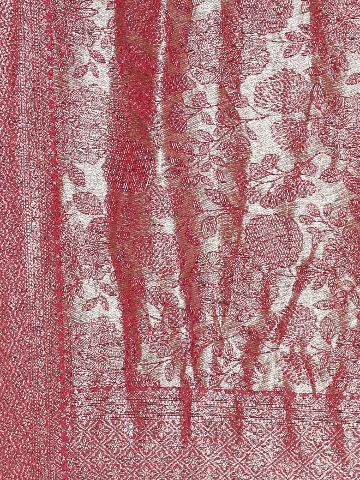 Silk red embroidered Three piece suit set - Image 8