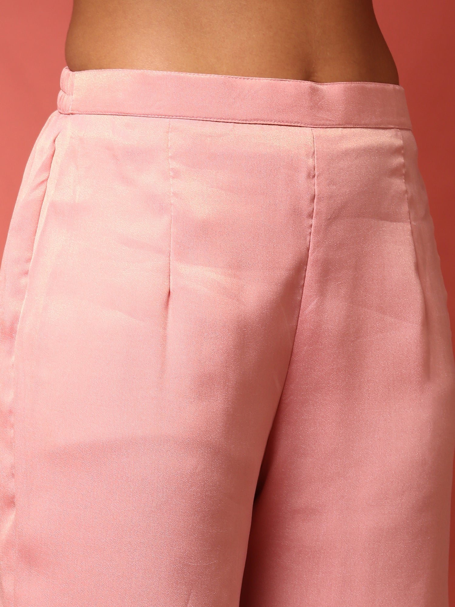 Pink thread work jacket three piece suit set - Image 6