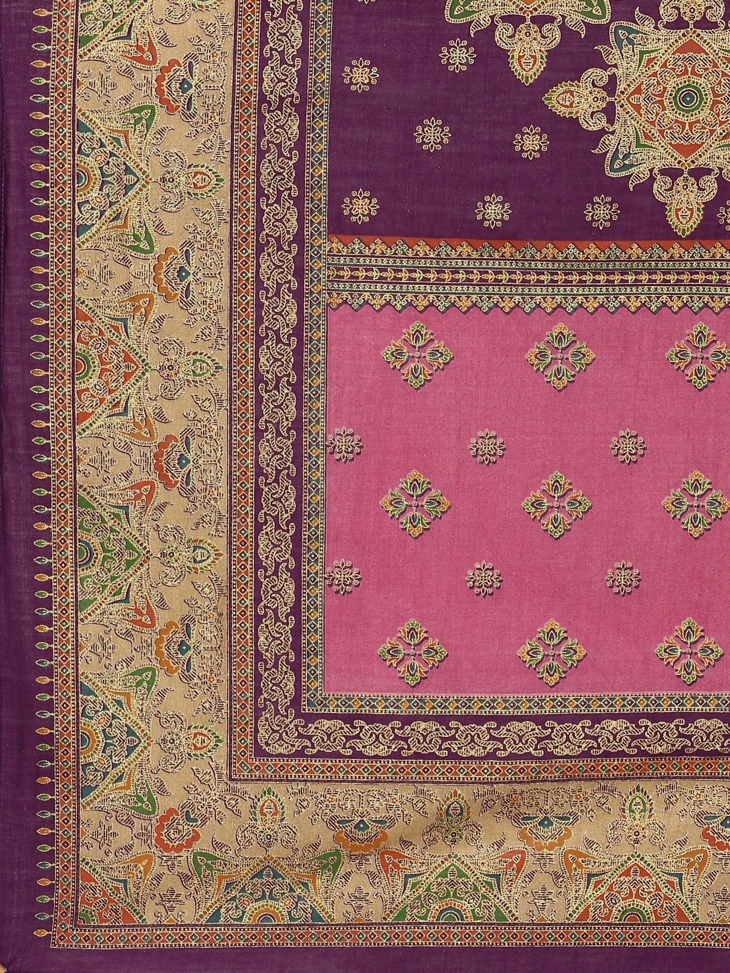 Purple Muslin suit with banarasi dupatta - Image 7