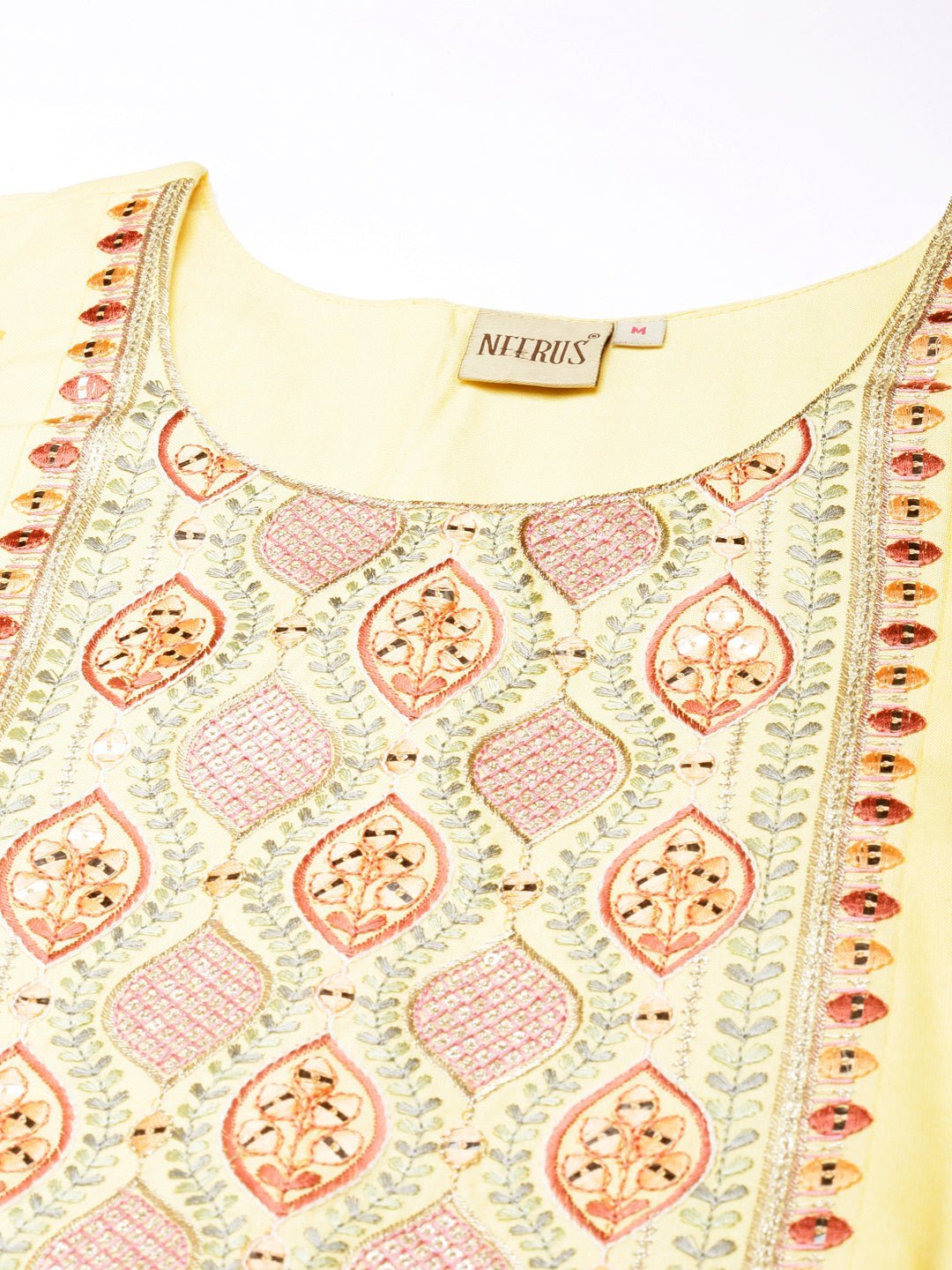 Quantumtera Yellow Straight-Cut Maxi Dresses Featuring Casual Ethnic Motifs - Image 4